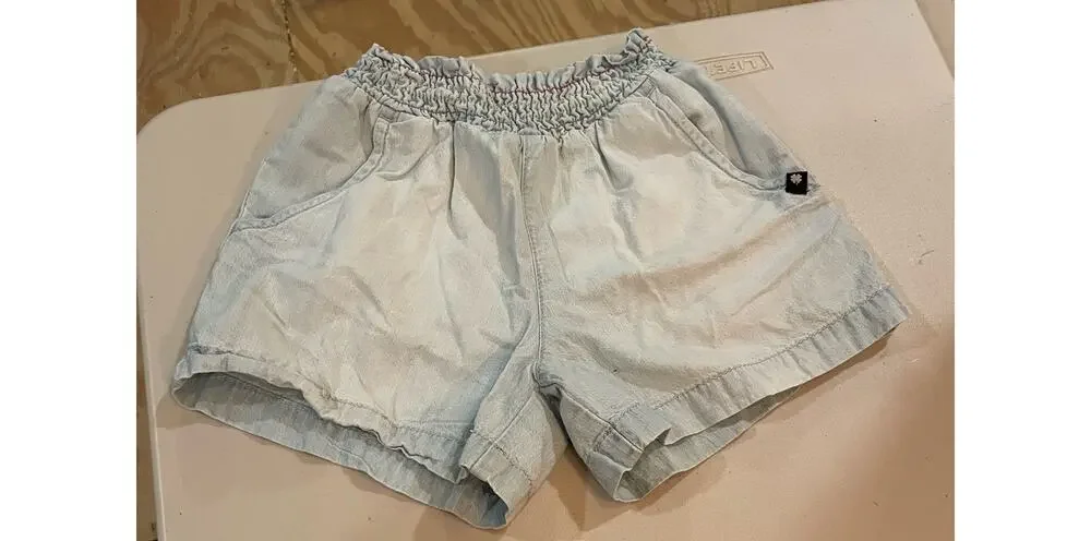 Lucky Brand blue jean shorts with rainbow stitch SM/7